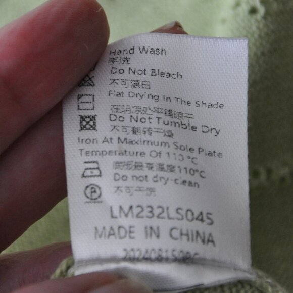 Romantic Lacemade Honeygreen Manor Knit Dress Crocheted Flowers S - Picture 14 of 14